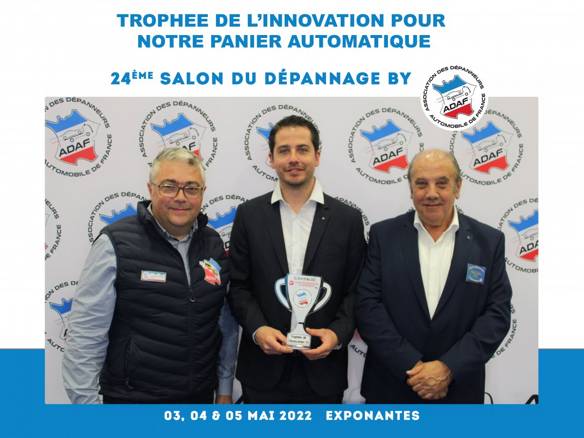 Winner of the innovation award for our automatic scc during the adaf international tow show the 03, 04 &05 of may 2022