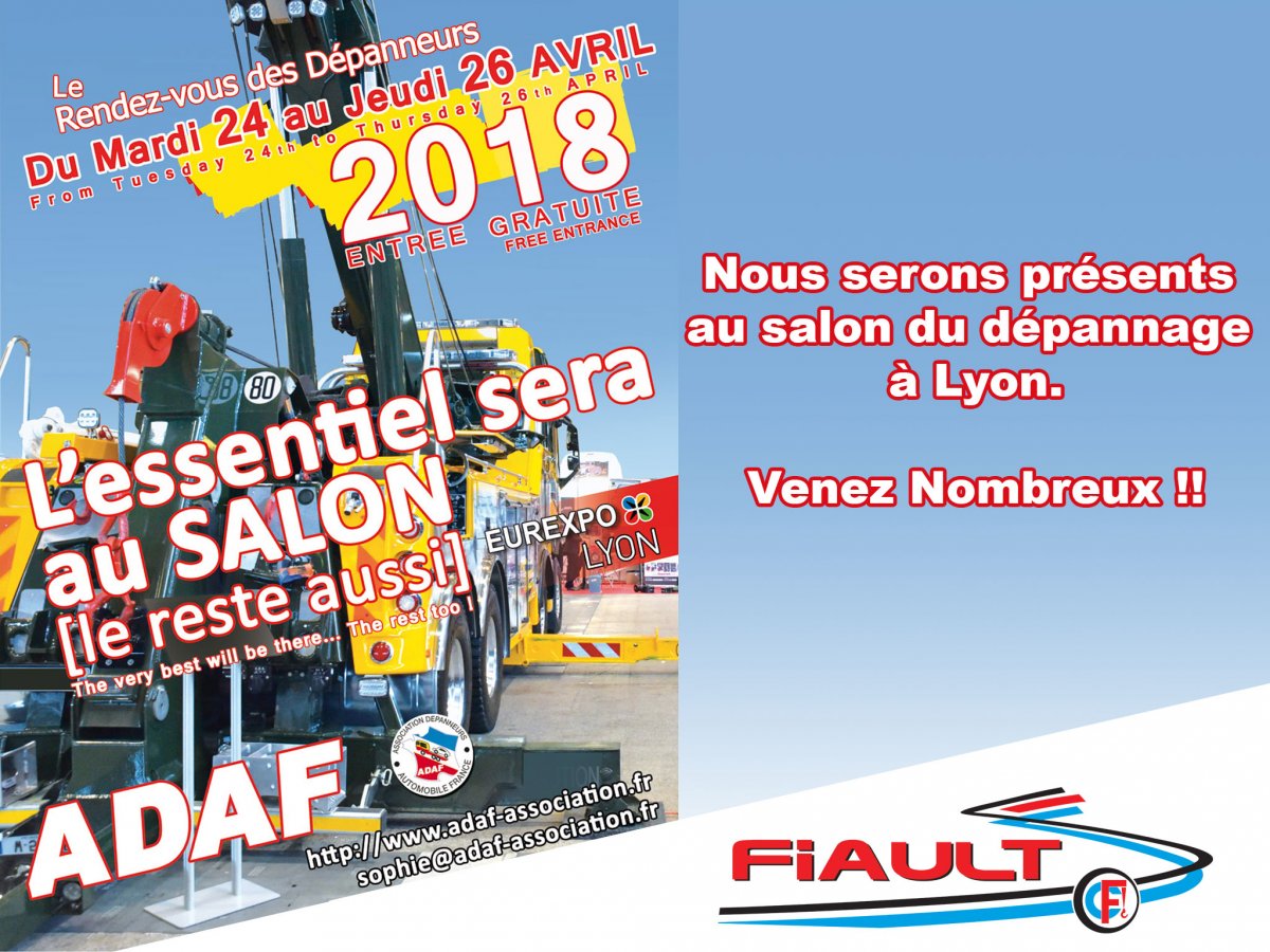 Tow show in france in lyon (69) from tuesday 24th to thrusday 26 april of 2018