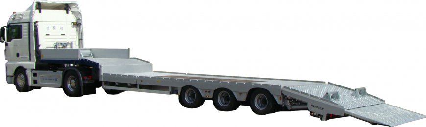 Hydraulic rear overhang for semi trailer