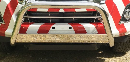 Supply and installation of chrome 4x4 bull bar