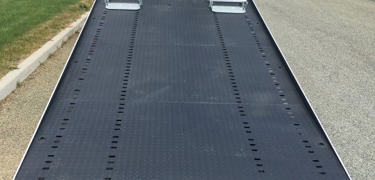 Deck in sheets metal reinforced LARME 4/6 mm PAINTED, 10mm flat side