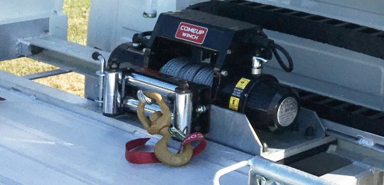 Replacing the fixed winch cable hook with a rotating hook