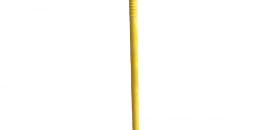 A shovel and a broom with supports